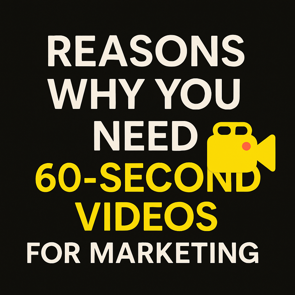 Reasons Why You Need 60-Second Videos for Marketing